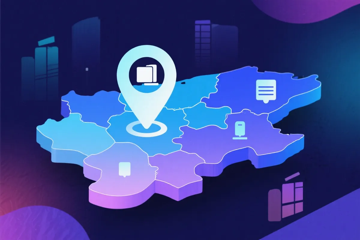 位置与联系示意插画